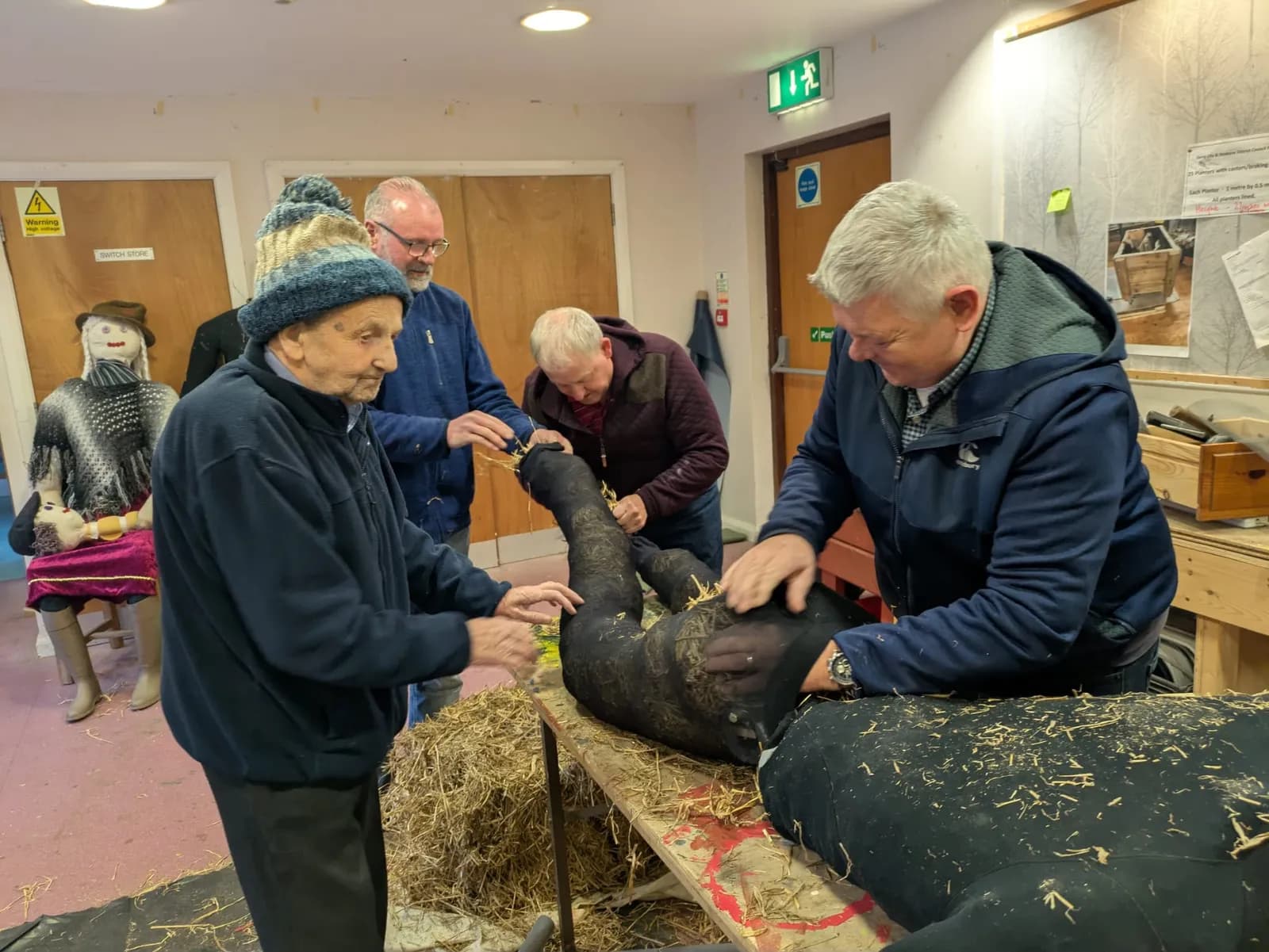Scarecrow Makers from Park Men's Shed 